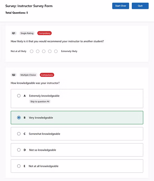 Assessments and Surveys